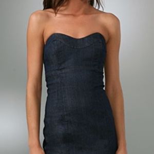 Juicy Couture Strapless Denim Mini Dress Small